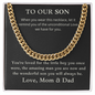 To Our Son, Gift For Sons Graduation, Gift For Sons Birthday , Gift for Him