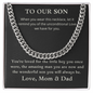 To Our Son, Gift For Sons Graduation, Gift For Sons Birthday , Gift for Him