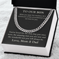To Our Son, Gift For Sons Graduation, Gift For Sons Birthday , Gift for Him
