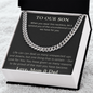 To Our Son, Graduation Gifts for Son, Best Graduation Gift for Guy, Necklace for Him