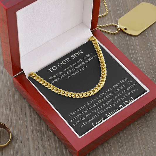 To Our Son, Graduation Gifts for Son, Best Graduation Gift for Guy, Necklace for Him